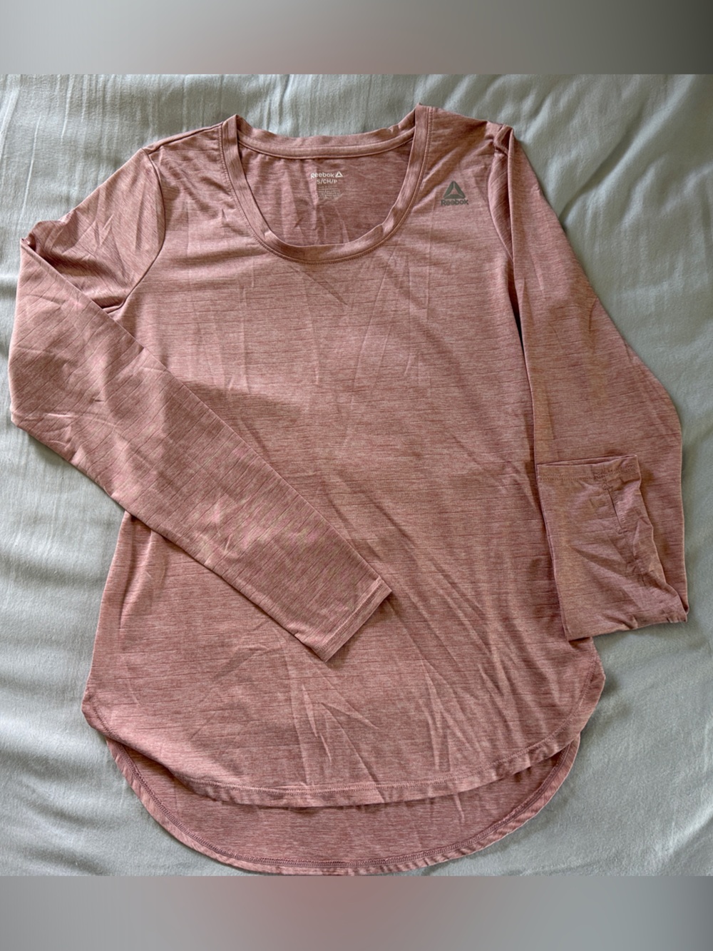 Reebok Heathered Rose Long Sleeve Tee